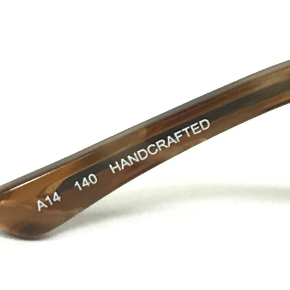 Alfred Sung Eyeglasses Frames AS4957 AMB CEN Brown Tortoise Gray Stripe 53-18-14